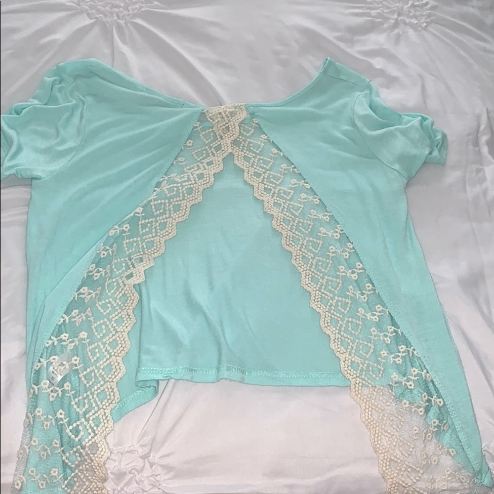 Teal Crop Top 🌸